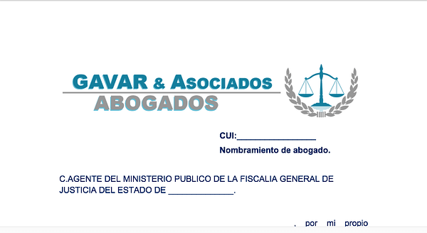 Escrito de nombramiento de asesor jurídico de víctima – My CMS